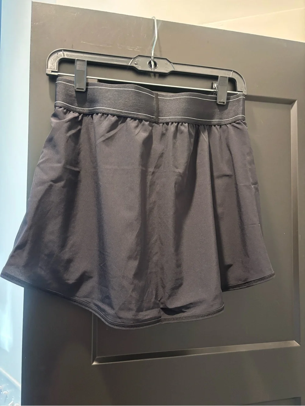 ALO Yoga Match Point Tennis Skirt Skort with Shorts Black Medium NWT NEW